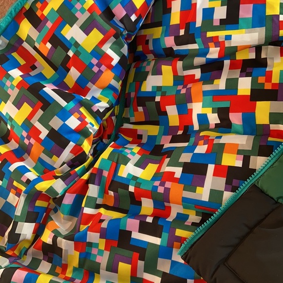 Large LEGO X Target Youth Color Block Puffer Jacket Coat New NWT Green &… - Picture 12 of 13